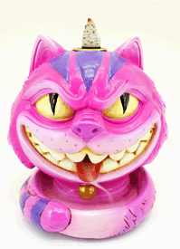 Alice in Wonderland Cheshire Cat Back Flow Incense Burner